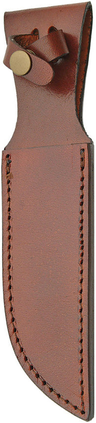 Brown Leather Belt Sheath For Straight Fixed Knife Up To 6