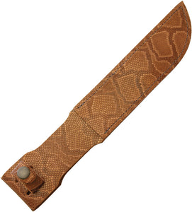 7" Fixed Blade Belt Leather Knife Sheath Python Pattern 1201