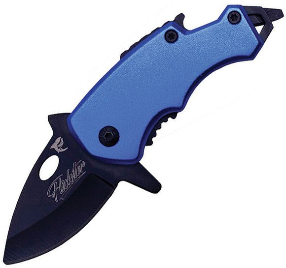 Shadow Cutlery Lil Sharky Framelock A/O Blue Assisted Folding Knife 2020bl