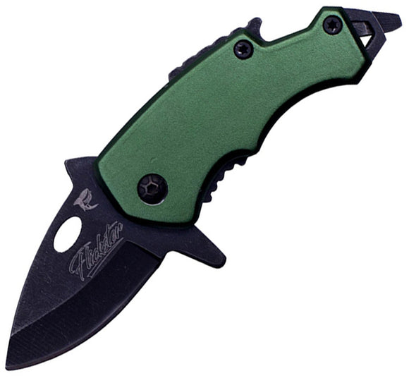 Shadow Cutlery Lil Sharky Framelock A/O Green Assisted Folding Knife 2020gr