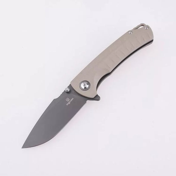 Shieldon Relicanth Linerlock Desert Tan G10 Folding D2 Steel Pocket Knife 7070G1