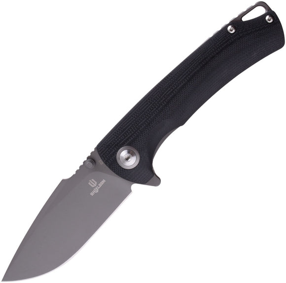 Shieldon Relicanth Linerlock Black/Gray G10 Folding D2 Steel Pocket Knife 7070G