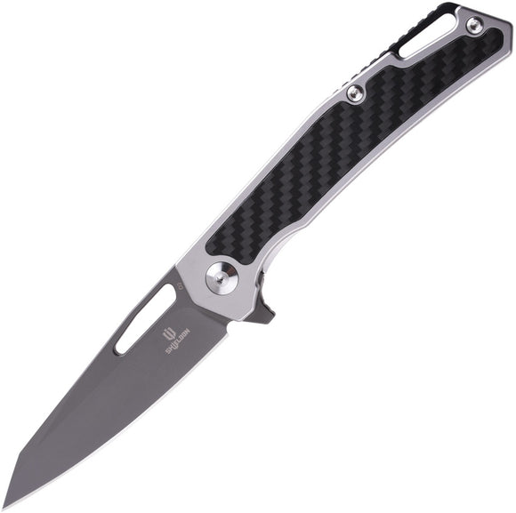 Shieldon Barraskewda Framelock Stainless/Carbon Fiber Folding D2 Knife 9042S1G