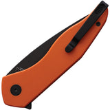 Shieldon Viper Linerlock Orange G10 Folding 154CM Clip Point Pocket Knife EG01A