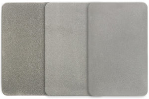 Sharpal Credit Card Diamond Sharpeners 3 Pack w/ Leather Pocuh 116N