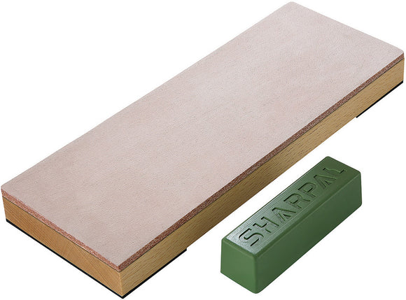 Sharpal Leather Honing Beech Wood Strop Knife Sharpening Stone 204N