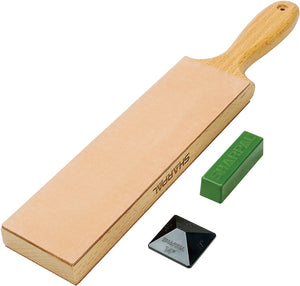 Sharpal Double-Sided Leather Strop 13.25" Knife Sharpening Paddle 205H