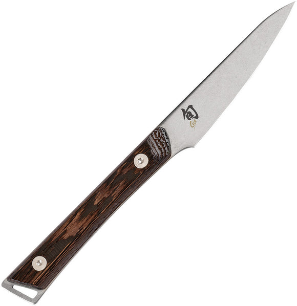 Shun Kanso Paring Brown Wenge Wood AUS-10A Kitchen Knife SWT0700