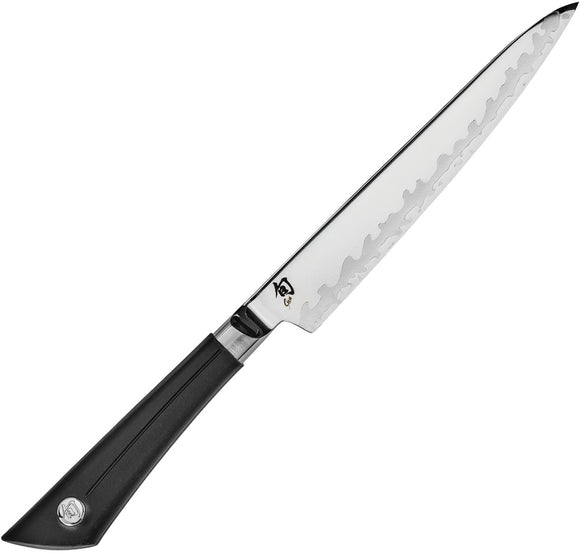 Shun Sora Utility Black Smooth TPE VG-10 Stainless Kitchen Knife VB0701