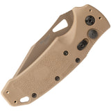 Sig Automatic K320A Knife Button Lock Coyote Tan CPM-S30V Stainless Serrated Tanto Blade 36323
