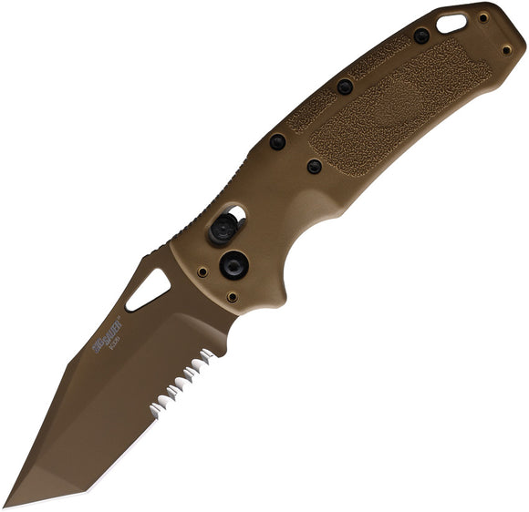 Sig K320 Coyote Tan Able Lock CPM S30V Tanto Folding Knife 36363