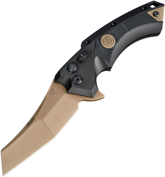 Sig Knives X5 Emperor Scorpion Black Aluminum & G10 Handle Folding Knife 36560
