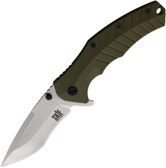 SKIF Knives Griffin Framelock OD Green G10 Folding 9Cr18MoV Steel Pocket Knife 422SEG