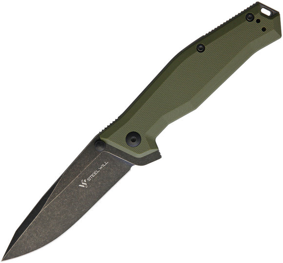 Steel Will Apostate 1157 Framelock Green Folding Knife 1157
