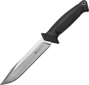 Steel Will 12" Argonaut 800 Fixed Blade Black Glass Breaker TPR Handle Knife 800