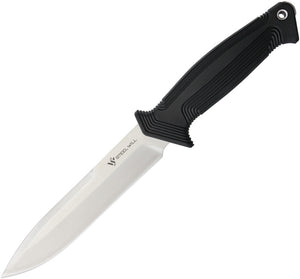 Steel Will Argonaut 820 Fixed Spear Pt Blade Black TPR Handle Knife + Sheath 820