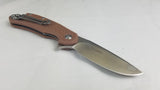 Steel Will Cutjack C22M-1TN Linerlock Tan Handle Folding Blade Knife C22M1TN