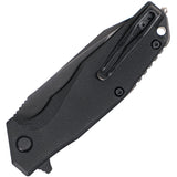 Steel Will Warbot Pocket Knife Linerlock Black G10 Folding D2 Steel Blade F1003