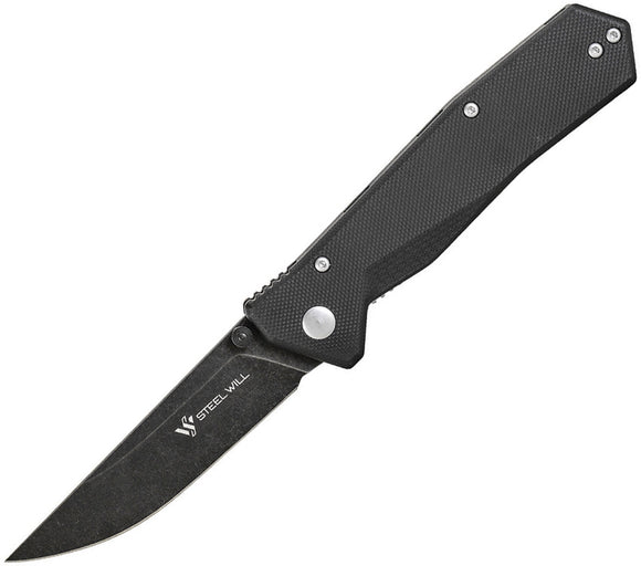 Steel Will Daitengu F11 Linerlock Black G10 Folding D2 Steel Pocket Knife F1109