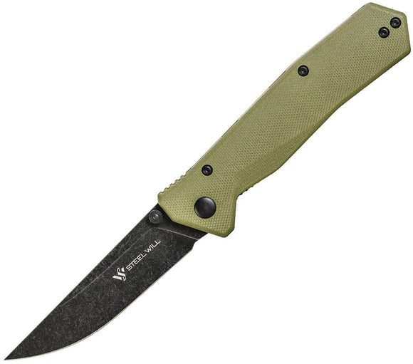 Steel Will Daitengu F11 Linerlock Green G10 Folding D2 Steel Pocket Knife F1133