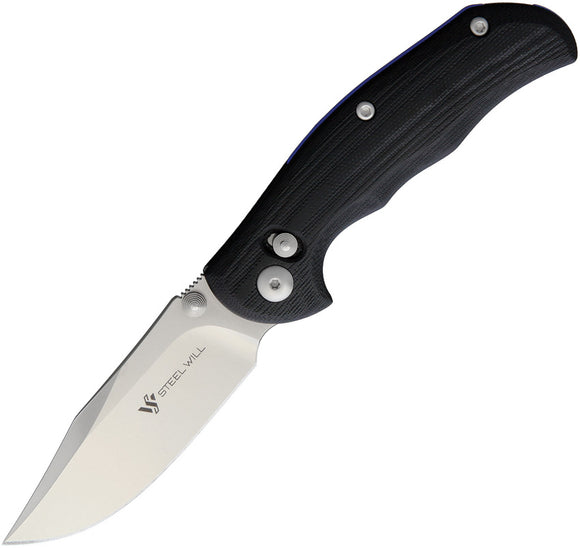 Steel Will Tasso Ant-Lock Black G10 Folding M390 Steel Pocket Knife F12M02