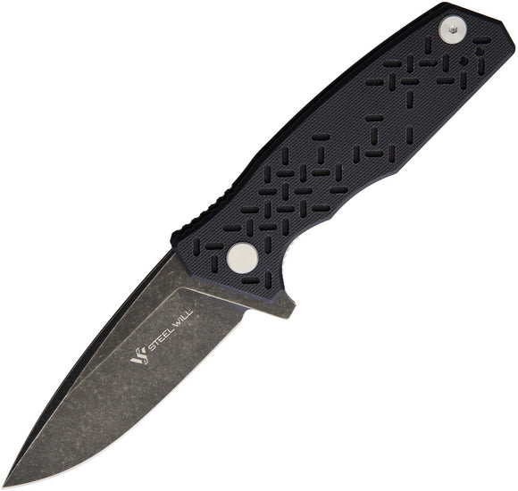 Steel Will Chatbot F14 Linerlock Black G10 Folding D2 Steel Pocket Knife F1404