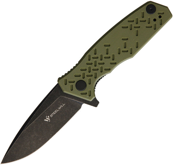 Steel Will Chatbot F14 Linerlock Green G10 Folding D2 Steel Pocket Knife F1433