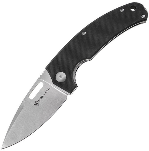 Steel Will F40 Piercer Linerlock Black G10 Folding D2 Blade Knife F4001