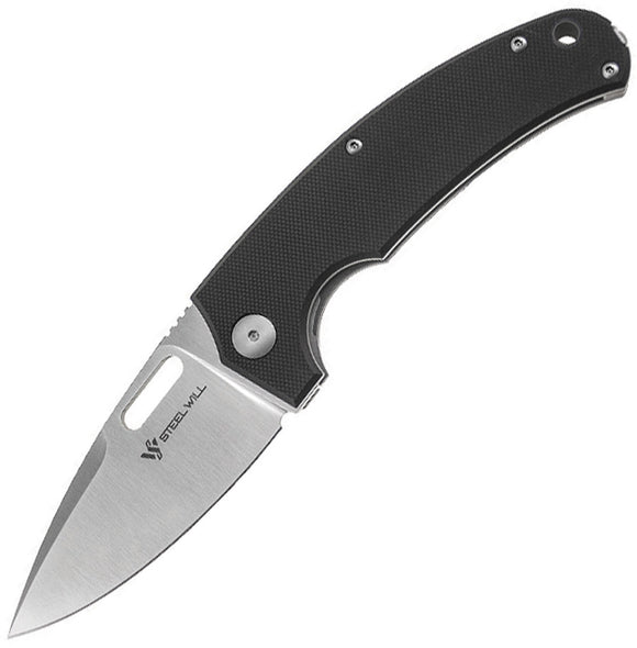 Steel Will F40 Piercer Framelock Black G10 + Titanium Handle Folding D2 Knife F4061