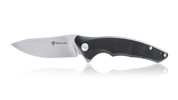 Steel Will Spica F44-01 Black Linerlock 154cm Folding Knife 4401