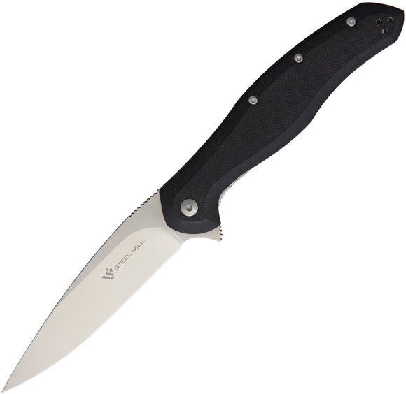 Steel Will Intrigue Linerlock Black Folding Knife f4531