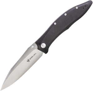 Steel Will Gienah Linerlock Black G10 Folding D2 Steel Pocket Knife F5301