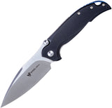Steel Will Scylla Linerlock Black Satin D2 Folding Knife 7910