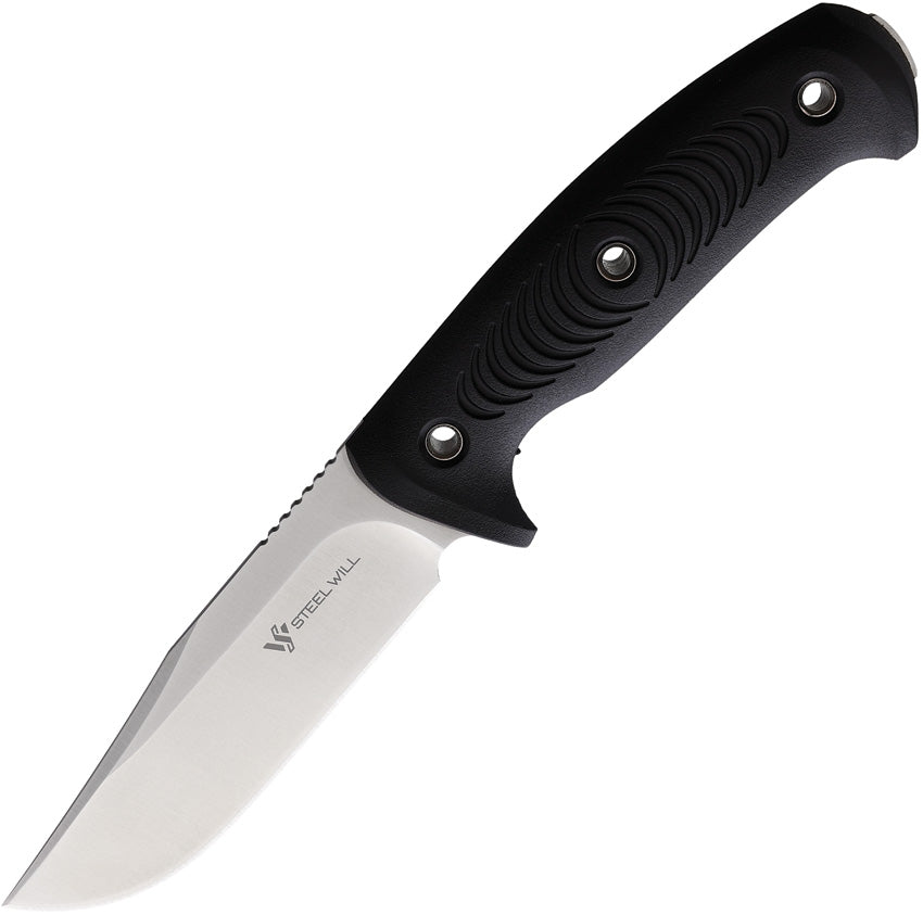 R315 Sign Steel Will Roamer R315 Black TPE 9Cr18MoV Fixed Blade Knife w/ Sheath ...