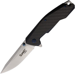 Summit Gear Linerlock G10 & Carbon Fiber Folding Stainless Pocket Knife 003CF