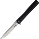 Summit Gear Linerlock Black G10 Folding Stainless Pocket Knife 005BLK