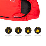 Snugpak Softie 3 Solstice Camping & Hiking Survival Red Sleeping Bag 91010