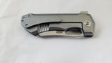Krudo Krona Framelock Black G10 & Stainless Handle 9Cr18MoV Folding Knife KRN