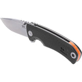 Sog Tellus ATK Linerlock A/O Black GRN Folding 440 Drop Pt Pocket Knife 11060243