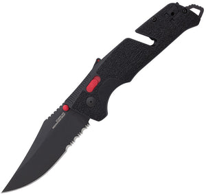 SOG Trident MK3 AT-XR Lock A/O Red Combo Folding Knife 20257