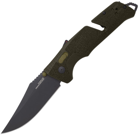 SOG Trident AT-XR Lock Green GRN Folding D2 Clip Point Pocket Knife 11120357XX