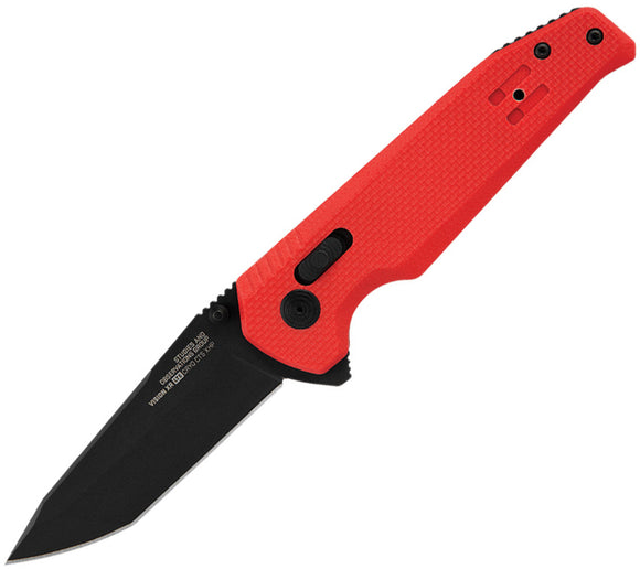 SOG Vision LTE Pocket Knife XR Lock Red G10 Folding CTS-XHP Tanto Blade 12570857