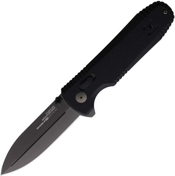 Sog Pentagon Pocket Knife XR Lock LTE Black G10 Folding CTS-XHP Blade 12610557