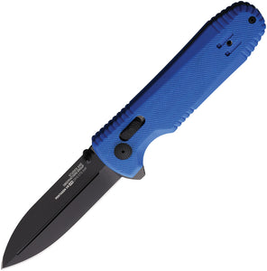 Sog Pentagon Pocket Knife XR Lock LTE Blue G10 Folding CTS-XHP Blade 12610657