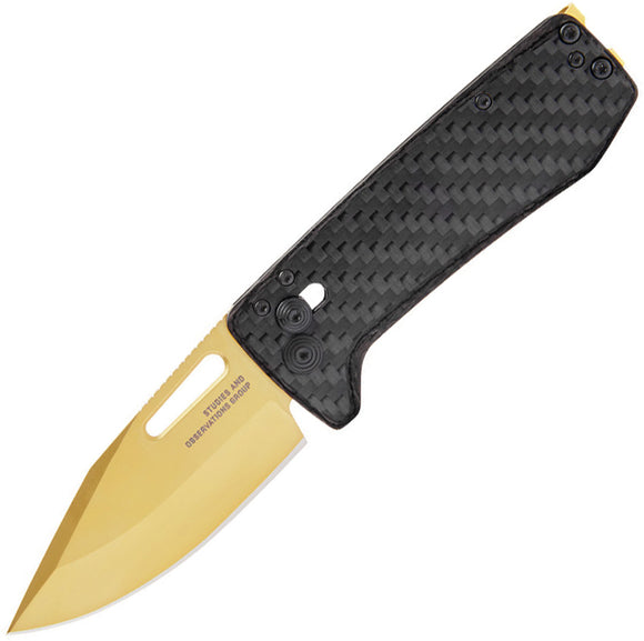 SOG Ultra Xr Lock Carbon Fiber & Gold Folding Knife 12630257