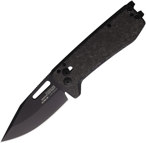 Sog Ultra XR Lock Pocket Knife Blackout Carbon Fiber Folding CPM-S35VN 12630557
