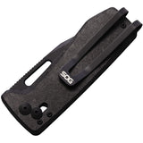 Sog Ultra XR Lock Pocket Knife Blackout Carbon Fiber Folding CPM-S35VN 12630557