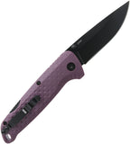 SOG Adventure LB Lockback Purple GFN Folding 5Cr15MoV Pocket Knife 13110443
