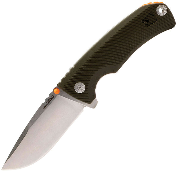 Sog Tellus Pocket Knife Framelock OD Green GRN Folding Cryo 440 Blade 14060143