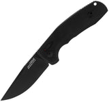 SOG Automatic Sog-Tac Au Black Drop Point 3.4" Knife 15380157